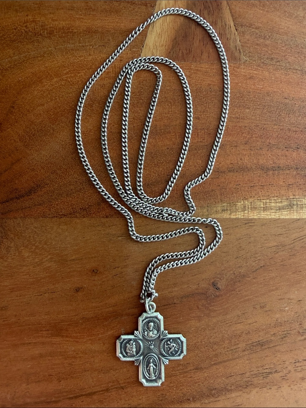 4-Way Silver Medal and Chain